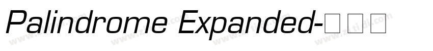 Palindrome Expanded字体转换